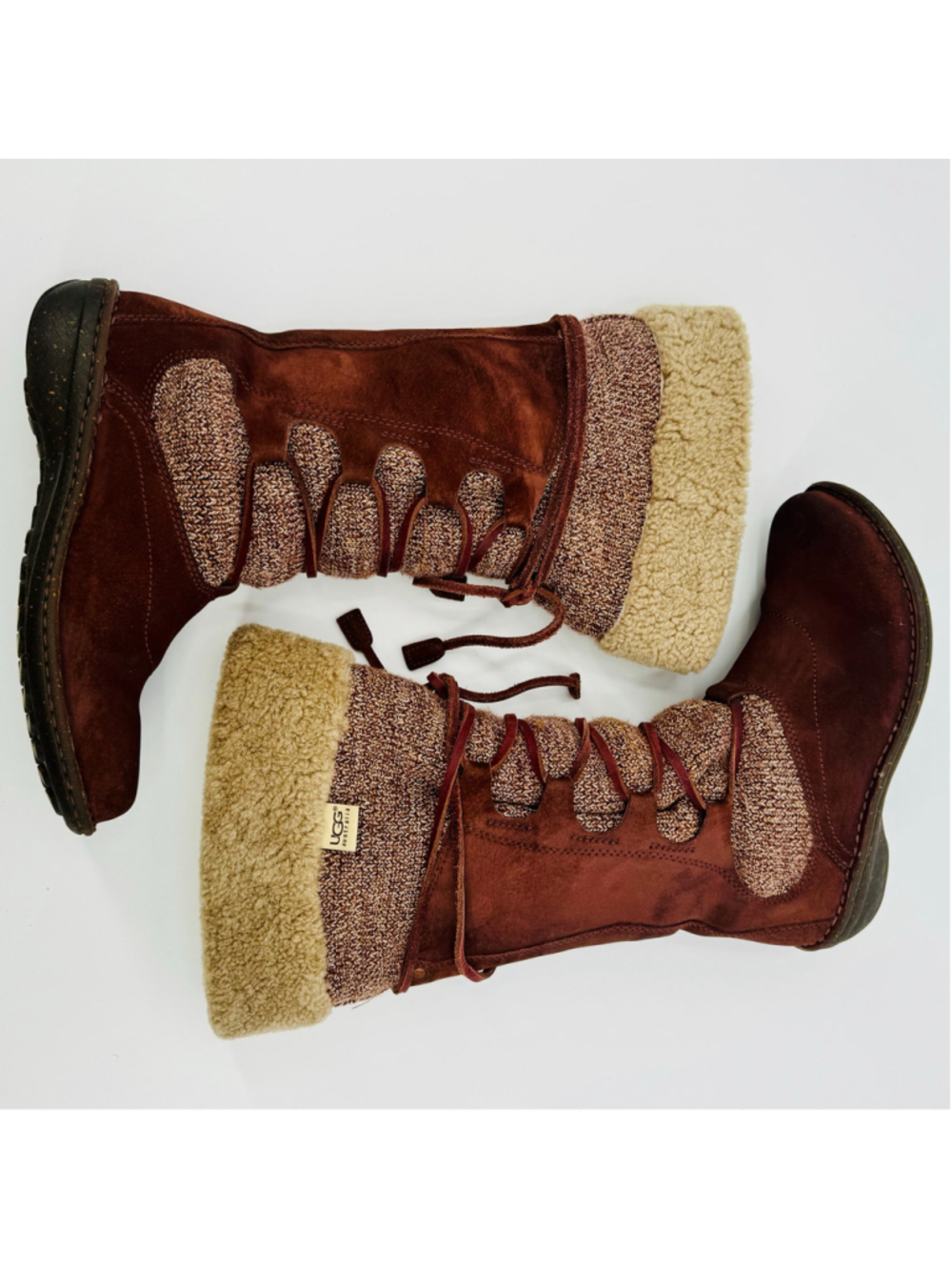 Women's UGG Torrey Brown Winter Boots Mid Calf - Picture 5 of 8